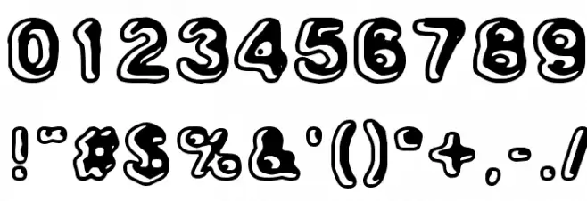 Skinny Zebra 2 Font OTHER CHARS