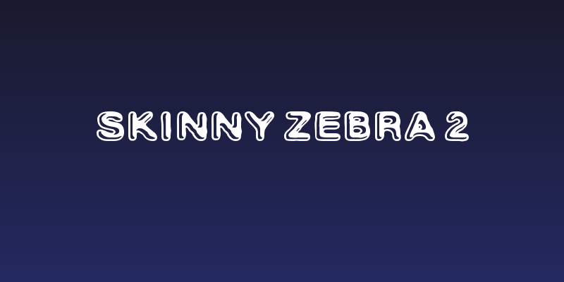 Skinny Zebra 2 Social Header