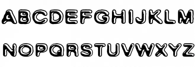 Skinny Zebra Шрифта ВЕРХНИЙ