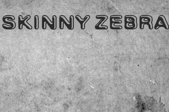 Skinny Zebra Font examples