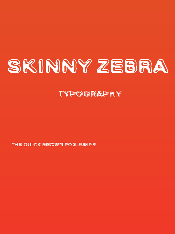 Skinny Zebra Poster
