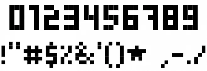Skinny Font Alte caractere