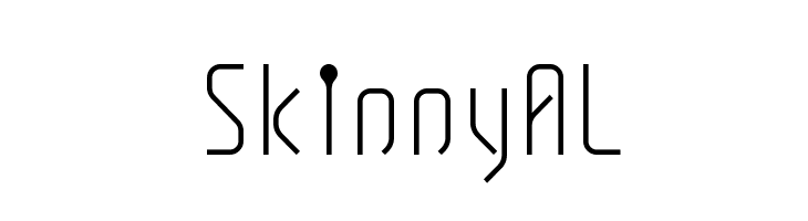 SkinnyAL  font caratteri gratis