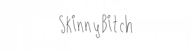 SkinnyBitch  font caratteri gratis