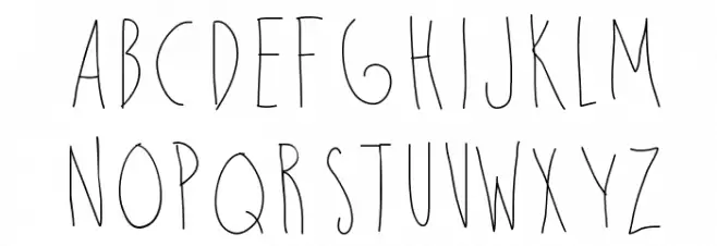 SkinnyBitch फ़ॉन्ट अपरकेस