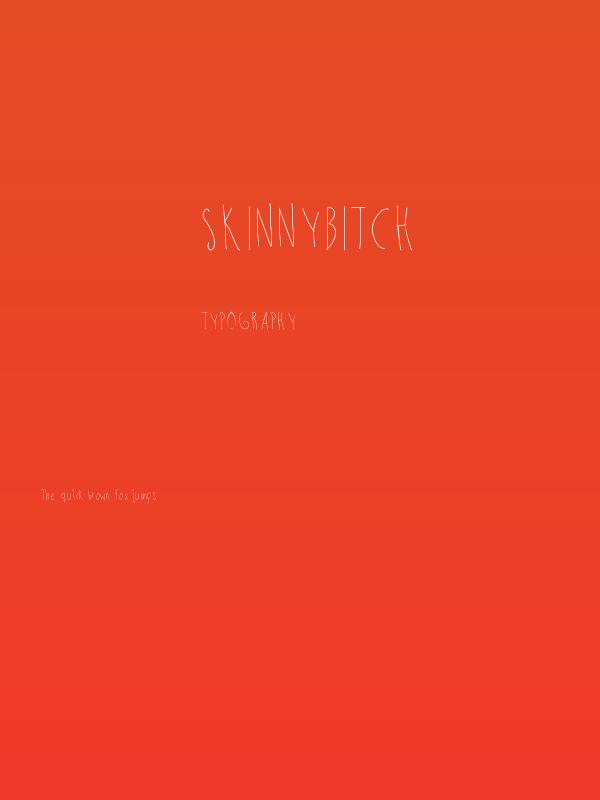 SkinnyBitch Poster