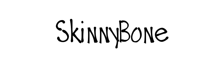 SkinnyBone  Frei Schriftart Herunterladen