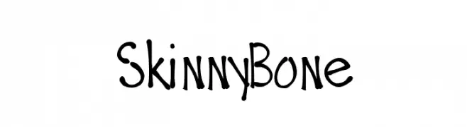 SkinnyBone  Frei Schriftart Herunterladen