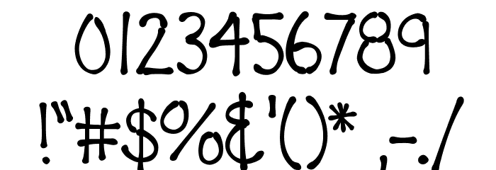 SkinnyBone Font OTHER CHARS