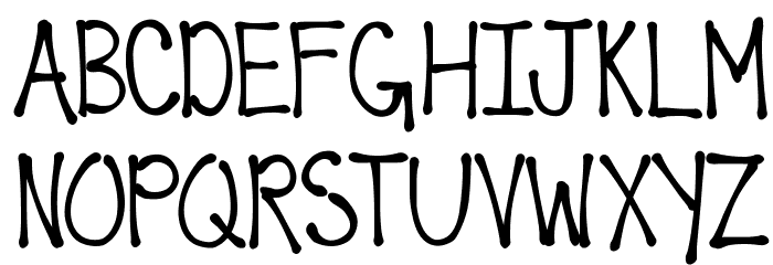 SkinnyBone Font UPPERCASE