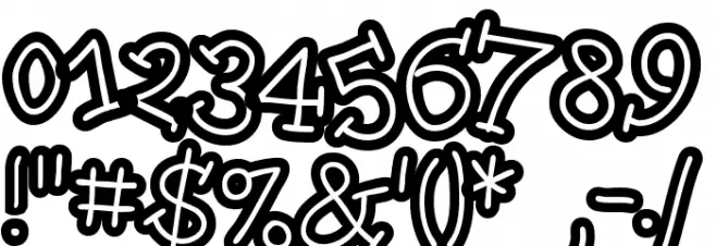 SkinnyCapKick Font OTHER CHARS