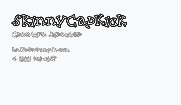 SkinnyCapKick Business Card