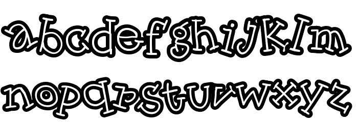 SkinnyCapKick Font LOWERCASE