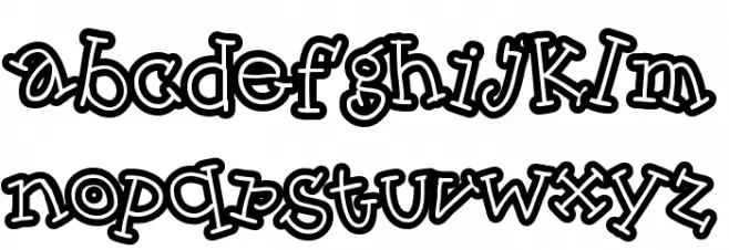 SkinnyCapKick Font LOWERCASE