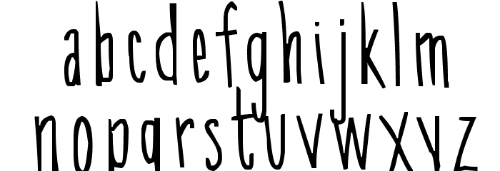 SkinnyChick Font LOWERCASE