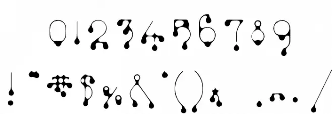 SkinnyDrip Font OTHER CHARS