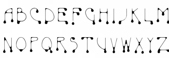 SkinnyDrip Schriftart Groß