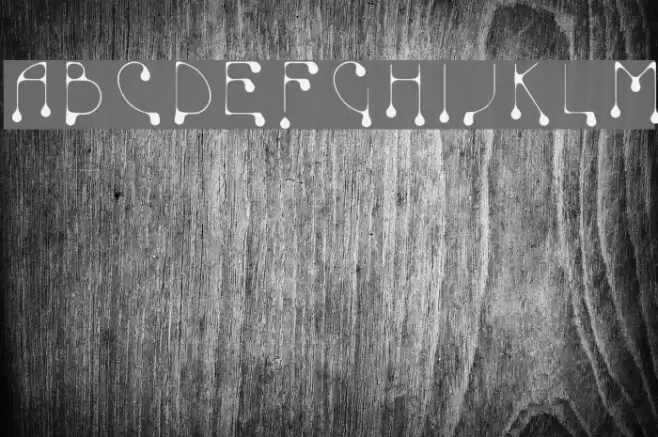 SkinnyDrip Font examples