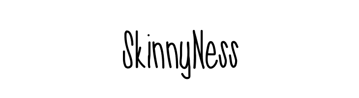 SkinnyNess  font caratteri gratis