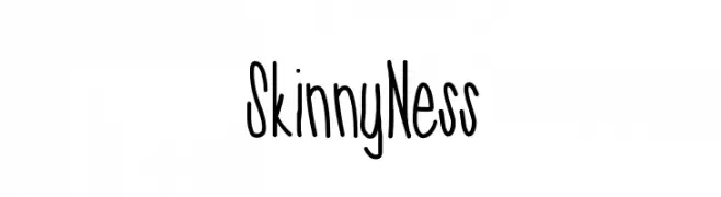 SkinnyNess  Frei Schriftart Herunterladen