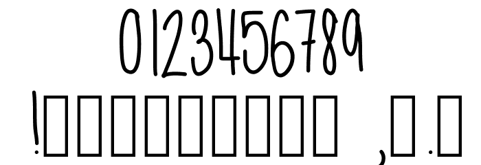 SkinnyNess Font OTHER CHARS