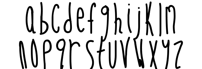 SkinnyVanillaLatte Font LOWERCASE