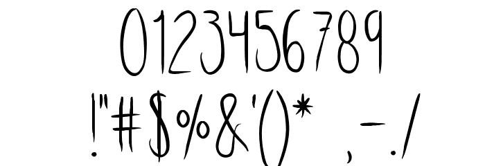 Skinnycookies Font OTHER CHARS