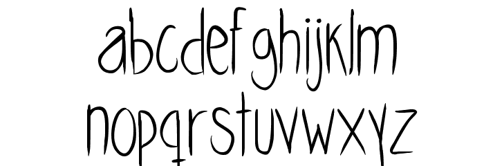 Skinnycookies Font LOWERCASE