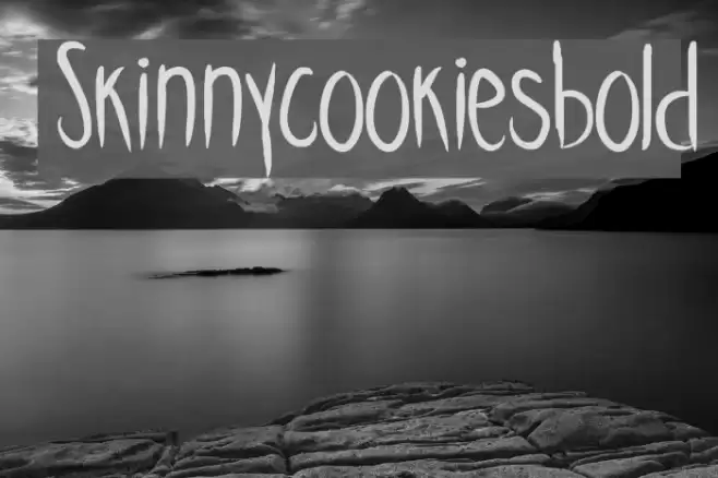 Skinnycookiesbold Font examples