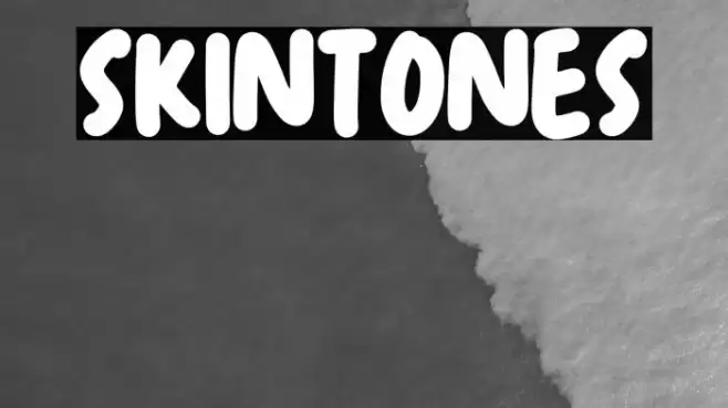 Skintones Schriftart examples