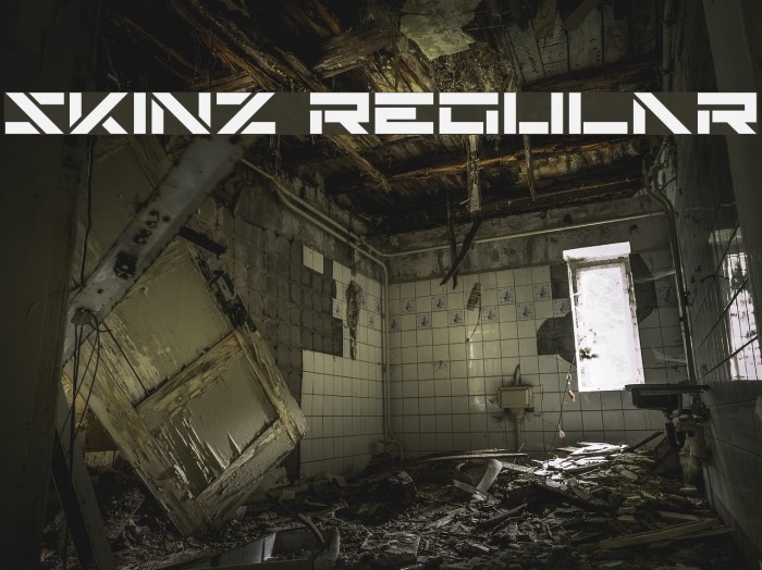 Skinz Regular Font examples