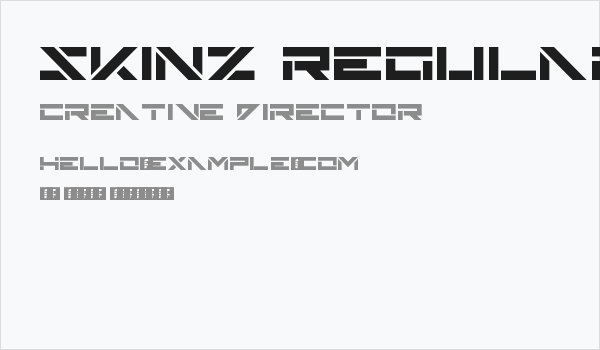 Skinz Regular Business Card
