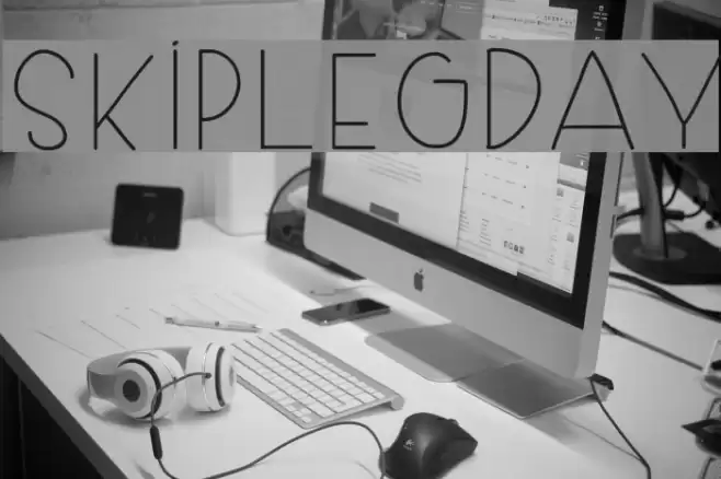 SkipLegDay Font examples