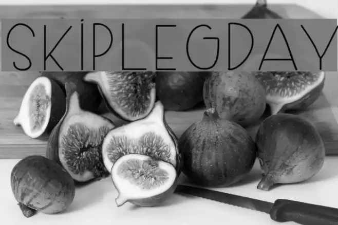 SkipLegDay Font examples