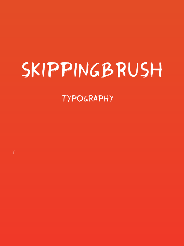 SkippingBrush Poster