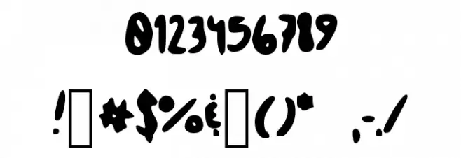 Skipping_Stones Font OTHER CHARS