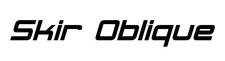 Skir Oblique Font