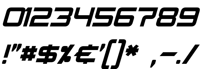 Skir Oblique Font OTHER CHARS