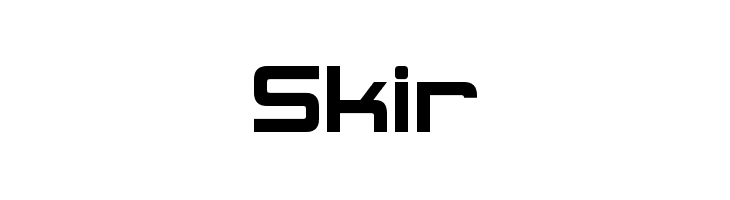 Skir  Frei Schriftart Herunterladen