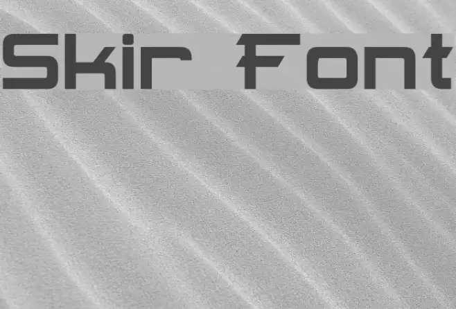 Skir Font examples