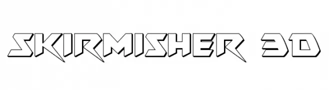 Skirmisher 3D  Frei Schriftart Herunterladen