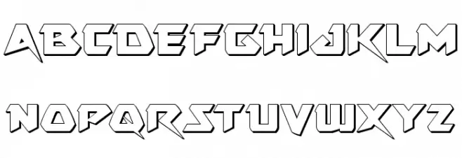 Skirmisher 3D Polices MAJUSCULES