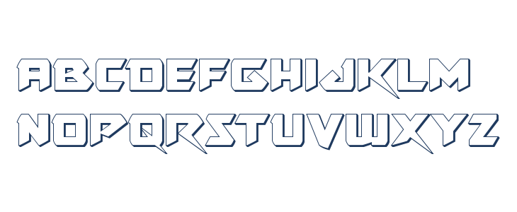 Skirmisher 3D Lowercase