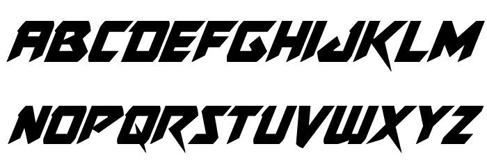 Skirmisher Condensed Italic Font LOWERCASE