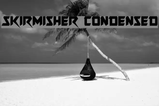 Skirmisher Condensed Font examples
