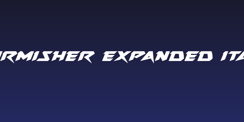 Skirmisher Expanded Italic Social Header