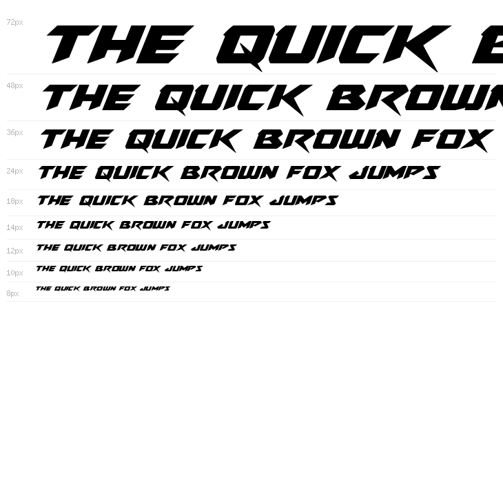 Skirmisher Expanded Italic Waterfall