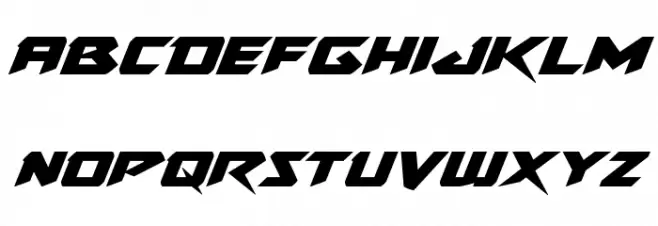 Skirmisher Expanded Italic 字体 小写