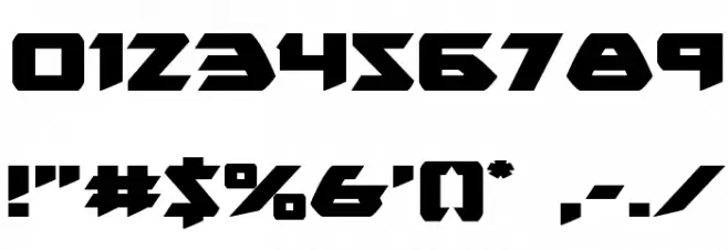 Skirmisher Expanded Font OTHER CHARS
