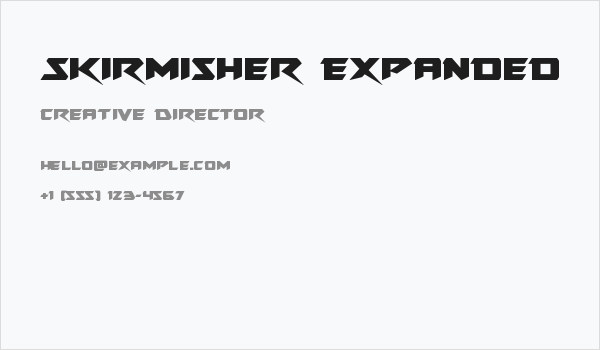 Skirmisher Expanded Business Card
